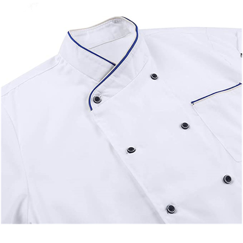 Wholesale Unisex Short Sleeve Chef Jacket with Chef Uniform for Restaurant
