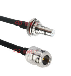 Tipo de fábrica N hembra Jack QMA hembra Bulkhead Jack RF Coax <span class=keywords><strong>Coaxial</strong></span> <span class=keywords><strong>Cable</strong></span> Assembly RG223 <span class=keywords><strong>RG58</strong></span> LMR240 5,8 GHz Booster Copper - Product Image 5