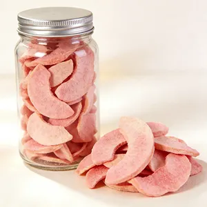 Pezzi di Pesca <span class=keywords><strong>Bianca</strong></span> Liofilizzata 100% Pura, Pieni di Dolcezza Naturale |   Perfetto per frullati, dessert e miscele per snack - Product Image 5