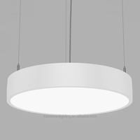 Panneau rond suspendu à led de taille Jumbo de 48 pouces, haute luminosité, éclairage d'intérieur, cercle décoratif, lumières linéaires à led