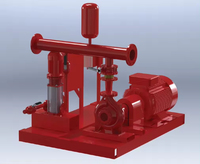 Ensemble de pompes de lutte contre l'incendie approuvé par l'Ulfm NFPA20, centrifuge, aspiration axiale, électrique, ensembles de pompes à incendie 50 GPM - 2000 GPM avec contrôleur