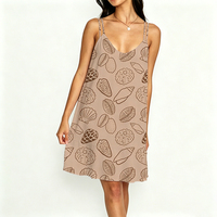 Robe d'été décontractée ample à bretelles spaghetti imprimée florale hawaïenne pour femmes, vente en gros, ODM/OEM, sur mesure