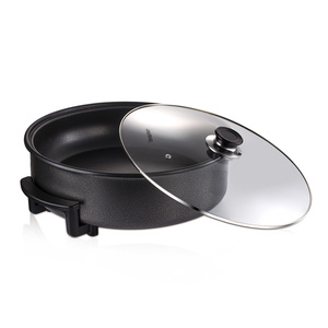 AKANE 1500W Sartén eléctrica para pizza con revestimiento antiadherente y gran capacidad para comidas familiares rápidas - Product Image 6