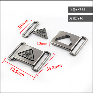 Hebilla de Liberación Lateral de Aleación de Zinc de 30 mm, Color Plata Antigua, Duradera para Bolsos - Product Image 5