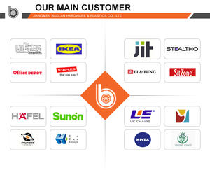 5 Zoll Hochbelastbare Blaue Elastische Vollgummi-Lenkrolle Premium-Rollen mit Kugellager 3 Jahre Garantie Schwenkbare Funktionen - Product Image 6