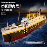 2383 pièces, modèle de bateau Titanic à l'échelle 1:8, briques de construction en plastique ABS, énorme navire de croisière, jouet de construction pour enfants de 5 à 7 ans