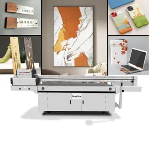 Impresora de gran formato, máquina de impresión UV de 250x130cm, con placa de vidrio y metal acrílico, pvc, led, con cabezal gen5