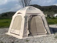 Tente bulle gonflable de luxe Tuki pour le glamping en plein air, vue panoramique à 360°, imperméable, épaisse, quatre saisons, ouverture automatique rapide