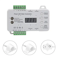 Contrôleur de marchepieds LED pour escaliers Détecteur de mouvement PIR 12V DC 24v dc ip20 Pixel RGB pixel led marchepied d'escalier