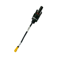 Cable para Terminal Negativo 12AWG Negro 90mm, Arnés de Cableado con Conector Solar para Sistema de Energía Solar