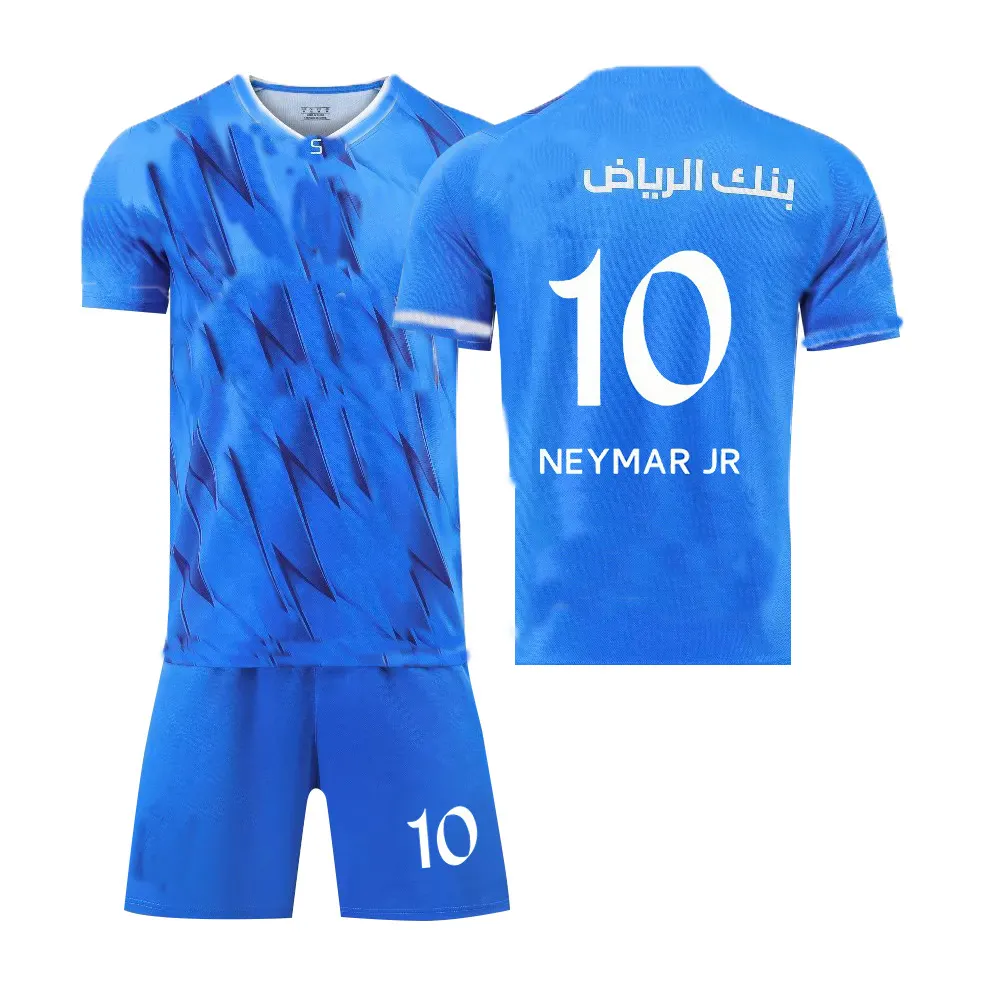 ชุดฟุตบอล2023 24 Neymar mbappe ชุดเจอร์ซีย์ฟุตบอลเจอร์ซีย์คุณภาพประเทศไทยเสื้อยืด23 24ชุดสำหรับเด็กฟุตบอล hilal JERSEY