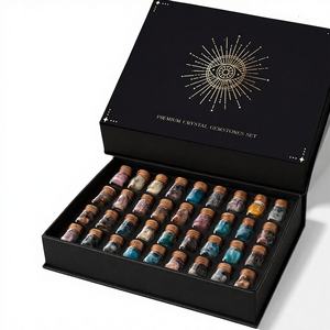 Juego <span class=keywords><strong>de</strong></span> 50 Cristales Curativos <span class=keywords><strong>de</strong></span> Ojo <span class=keywords><strong>de</strong></span> Tigre en Forma <span class=keywords><strong>de</strong></span> Pirámide |   Frascos para Hechizos con Cristales Curativos, Tapa con Diseño <span class=keywords><strong>de</strong></span> Ojo |   Artículos <span class=keywords><strong>de</strong></span> <span class=keywords><strong>Brujería</strong></span> |   Real - Product Image 1