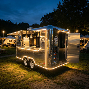 VIN Certified Stainless Steel Pizza <b>Waffle</b> Food Truck Mobile Ice Cream Concession Trailer - Product Image 3