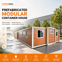Maison conteneur extensible 20 pieds 40 pieds préfabriquée modulaire pour habitation, bureau ou magasin