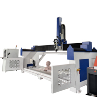 Máquina CNC de 4 Ejes para Trabajar la Madera, Fresadora para Tallar y Cortar, Router para Uso Profesional y DIY, Software de 4 Ejes, Servomotor Individual