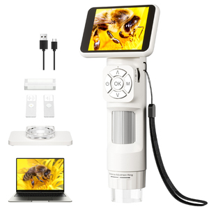 어린이 성인용 현미경 휴대용 과학 키트 <span class=keywords><strong>USB</strong></span> 현미경 돋보기 휴대용 포켓 미니 현미경 2.8 "화면 1000X - Product Image 2