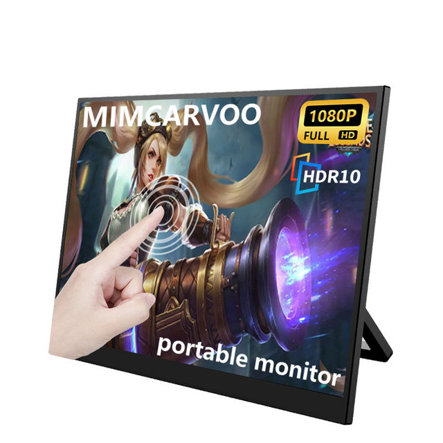 15.6inch Touch Portable Display Ultra-Clear IPS Monitor Convenient JD Cross-Border New Portable Screen with External Switch