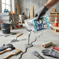 Mastic pour fissures de béton, Scellant de réparation de fissures de ciment, pour allées, trottoirs, terrasses.
