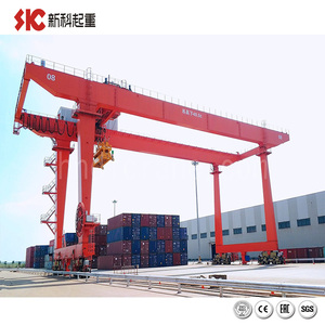 ساحة حاوية تحميل الإطارات المطاطية وتفريغ الحاويات المثبتة على السكك الحديدية رافعة جسرية - Product Image 2