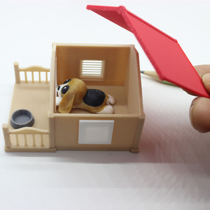 1:12 Puppenhaus-Zubehör Mini-Hundefutternapf Miniatur-Hundehütte Haustierbedarf Wohnungseinrichtung Miniaturmodell - Product Image 2