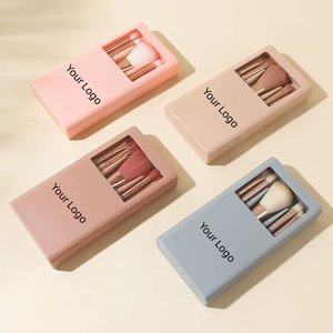 Bộ 5 Cọ Trang Điểm Du Lịch Mini Di Động Cọ Trang Điểm Mềm Tóc Tổng Hợp Kem Nền Phấn Mắt Dụng Cụ Làm Đẹp Có Hộp Gương - Product Image 6