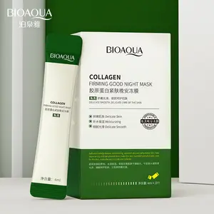 Masque de nuit hydratant et régulateur de sébum au collagène <span class=keywords><strong>BIOAQUA</strong></span>, soin réparateur doux, sans rinçage, 4ml*20, marque privée - Product Image 4