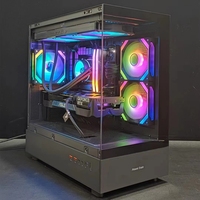 AntarcChill New Arrival Power Train Tempered Glass Desktop Computer Gaming Case PC Case Gaming Micro Atx Cabinet for Computer