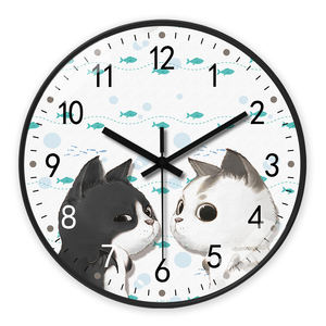 Horloge murale ronde silencieuse classique de 8 à 16 pouces pour la décoration de la maison, décoration murale de <span class=keywords><strong>café</strong></span> - Product Image 2