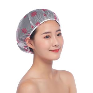 <span class=keywords><strong>Bonnet</strong></span> <span class=keywords><strong>de</strong></span> <span class=keywords><strong>bain</strong></span> élastique en dentelle réutilisable écologique pour femmes, motif <span class=keywords><strong>de</strong></span> dessin animé mignon en PVC, couvre-cheveux pour le lavage du visage, anti-fumée, imperméable, <span class=keywords><strong>bonnet</strong></span> <span class=keywords><strong>de</strong></span> douche - Product Image 2