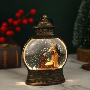 Luz Nocturna LED de Navidad con Forma de Pony, Rellenable con Agua, de Plástico Ovalado, Funciona con Pilas, Regalo Creativo, Directo de Fábrica - Product Image 4