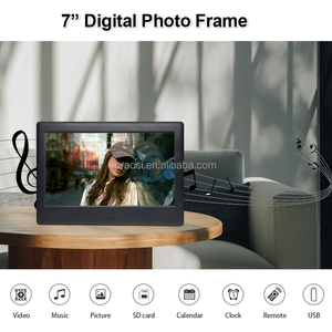 Pros 7 ''Marco de fotos digital MP4 Reproductor de películas Reloj Calendario Paquete remoto Regalo Función Wi-Fi para pantalla - Product Image 3