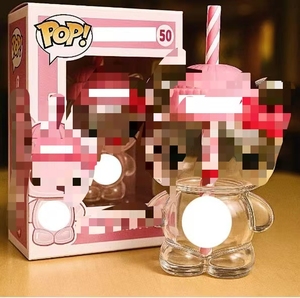 Bicchieri in Plastica a Forma di Orsetto Teddy <span class=keywords><strong>con</strong></span> Cappello Verde 2025, Design Carino <span class=keywords><strong>con</strong></span> Cannuccia per <span class=keywords><strong>Caffè</strong></span> - Product Image 6
