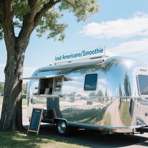 2025 Best SellingMobile And Snack Pizza Vending <b>Cart</b> Stainless Steel Food Truck OEM - Product Image 6