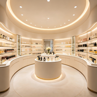Toko Parfum Minyak Wangi, Display Showcase Rias Wajah, Display Showcase Parfum Mewah