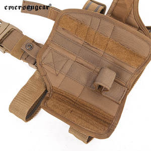 Emersongear ซองหนังใส่ปืนพกสำหรับ500D, ซองหนังหุ้มขาไนลอนต้นขา Funda Funda <span class=keywords><strong>Tactical</strong></span> ปกปิดปืน - Product Image 4
