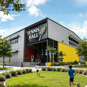 Structure en acier pour centre de tennis intérieur laminé à chaud, cadre robuste galvanisé, durée de vie de 50 ans, fiable - Product Image 1