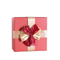 Boîte en papier recyclé de luxe pour la Saint-Valentin, logo personnalisé, vide, pour bonbons, truffes, chocolats, carton avec impression en relief, cadre photo