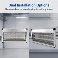 Piège à moustiques et à mouches électrique YONGXIN, écologique, pour usage intérieur et extérieur, JX70, lutte antiparasitaire avec 2 tubes UV anti-éblouissement de 6L