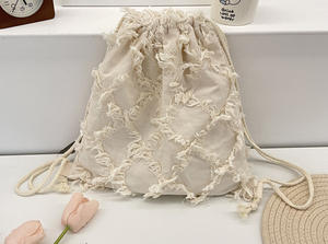 Sac à bandoulière en toile souple pour femme 2026 Tassels Diamond - Grande capacité, idéal pour <span class=keywords><strong>le</strong></span> shopping et les trajets quotidiens - Product Image 6