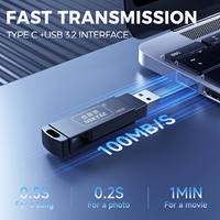 Clé USB 3.0 Haute Vitesse et Haute Qualité 128 Go avec Emballage Blister pour Clé USB Type C