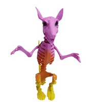 Modèle d'enseignement squelette en plastique, modèle anatomique animal, squelette de souris grandeur nature, décoration d'Halloween