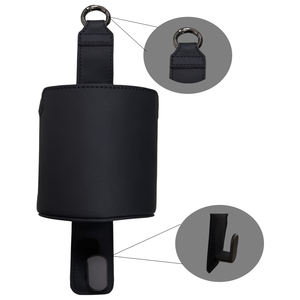 Portavasos multifuncional de cuero Pu para coche, gancho portátil para coche, gancho trasero para asiento de coche con soporte para teléfono, gancho de carga fuerte - Product Image 1