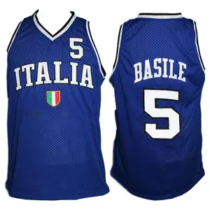 100% polyester team basketball jerseys wholesale breathable dry fit italy basketball uniforms