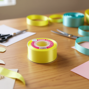 Cinta de Raso Il Satin de 3.8cm x 25Y, Color Amarillo Azufre D-41 10300 - Product Image 3