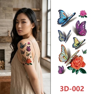 Tatuaggi Temporanei Personalizzati a Farfalla per Donne e Ragazze, Impermeabili, di Lunga Durata, Alta Qualità, Sexy e Colorati - Product Image 1