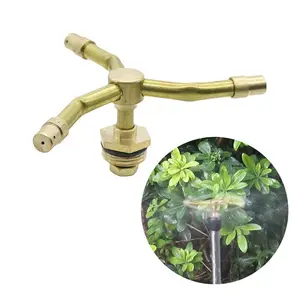 1/2 inch Brass 3 arm Rotating Sprinkler Automatic Farm Garden Lawn Irrigation Sprinkler