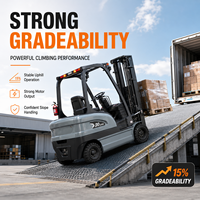 Chariot élévateur tout-terrain diesel 4x4 4WD à mât 3 étages, 1,5T, 2T, 3T, 3,5T, pour livraison rapide, usage extérieur et terrains accidentés, ou chariot élévateur électrique