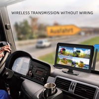 Nuevo Sistema de Cámara de Monitoreo BSD Inalámbrico a Prueba de Agua de 10.1 Pulgadas, Asistente de Reversa para Automóvil con 1, 2 o 4 Cámaras