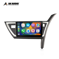 Marco de Radio para Coche de 10.1 Pulgadas para Toyota Auris 2012-2015, Kit de Panel Estéreo Negro, Modificación de Plástico ABS+PC