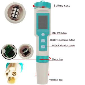 7-em 1 caneta de teste de qualidade da água PH/TDS/EC/salinidade/SG/ORP/temperatura portátil multi-funcional ph test pen - Product Image 3